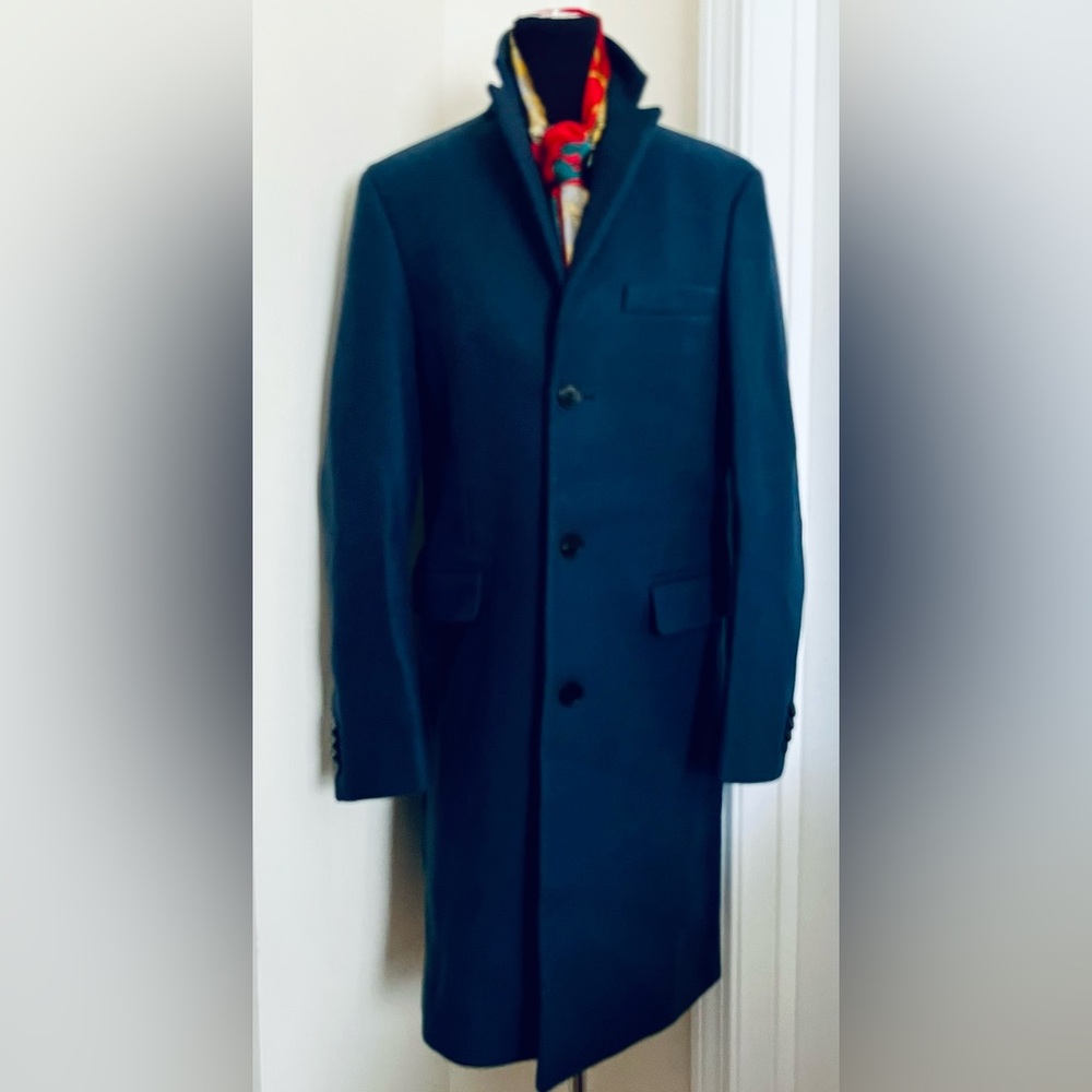Acne Studio Men's Navy  💯 Wool Trench Coat